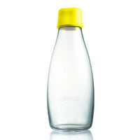 極輕、無毒、耐熱隨身玻璃水瓶 - 檸檬黃