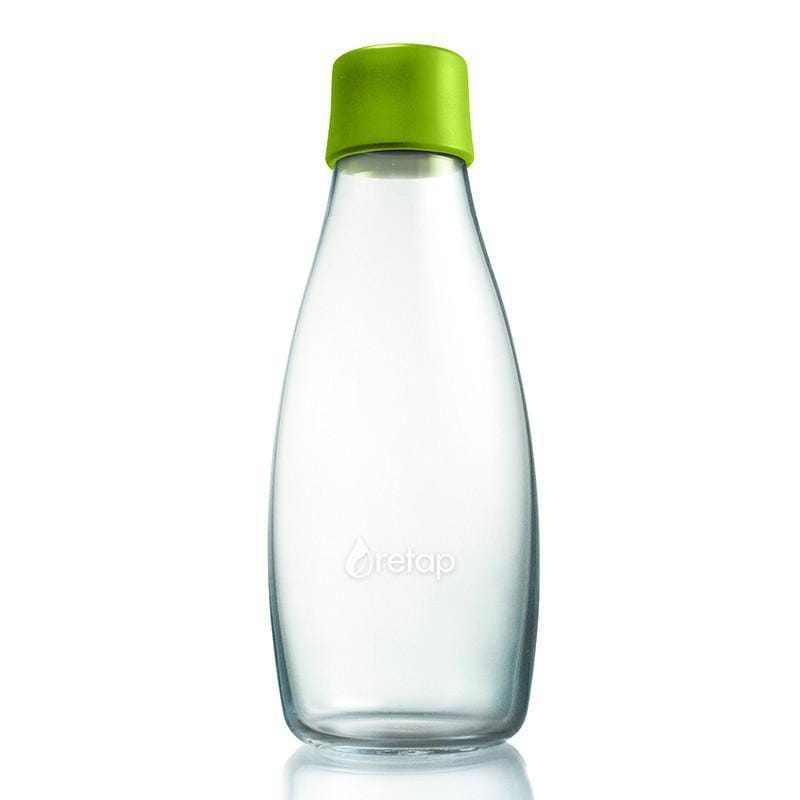 極輕、無毒、耐熱隨身玻璃水瓶 - 草綠