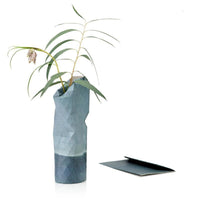 Paper Vase Cover Small 防水花瓶瓶罩(小) - 淺深藍色塊