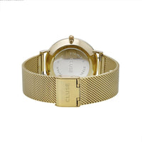 波西米亞不鏽鋼系列 白錶盤/金色金屬錶帶