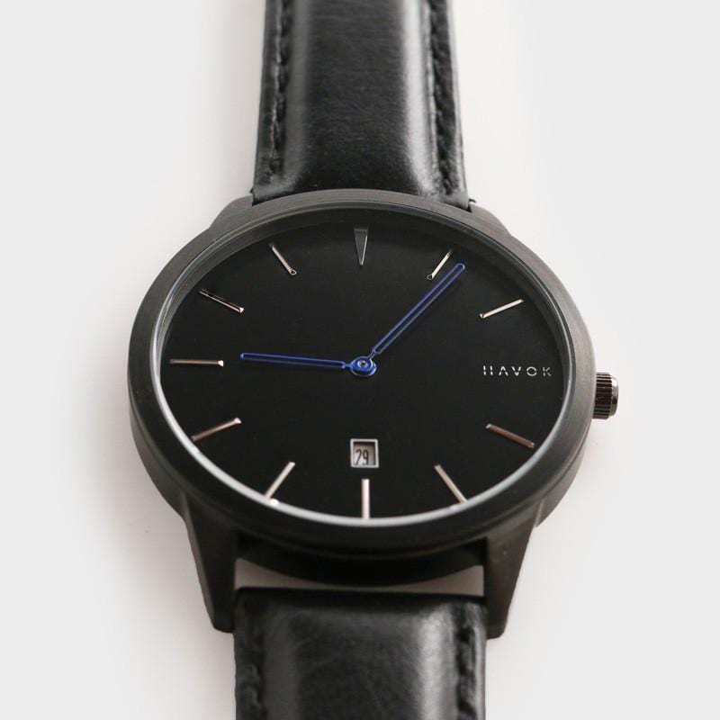 舊金山設計Havok低調奢華手錶 - Blackout 全黑
