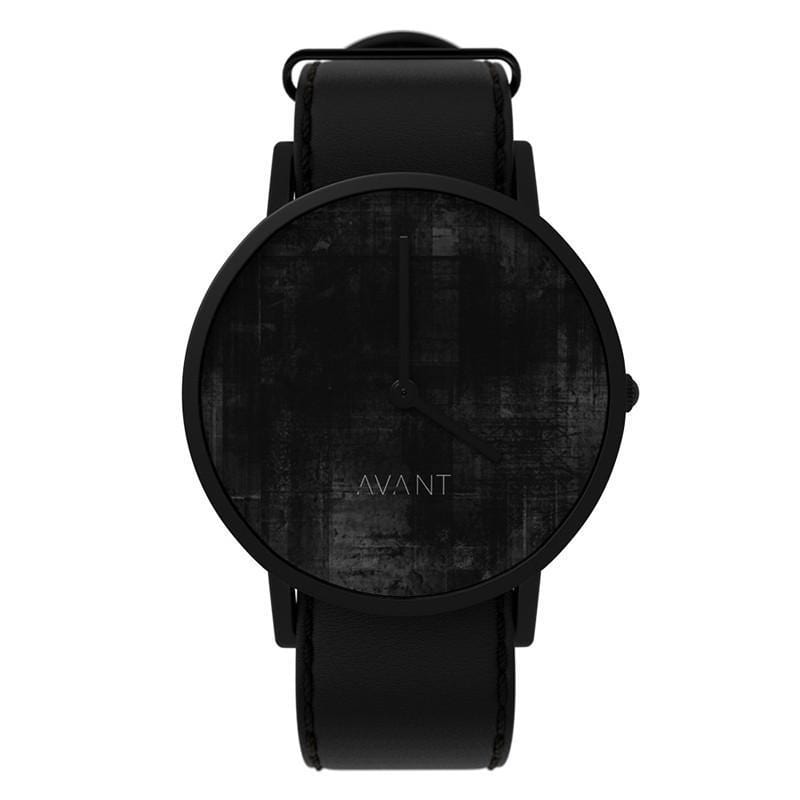 AVANT DIFFUSE WATCH 前衛酷帥手錶系列 - 純黑皮革