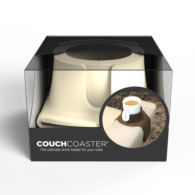 Couch Coaster 沙發扶手杯墊組合 - 白（兩入）