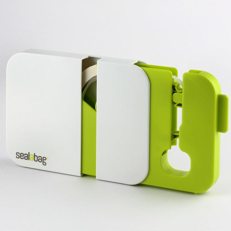 Sealabag 塑膠袋封口器組 - 綠 (內含膠帶x2)