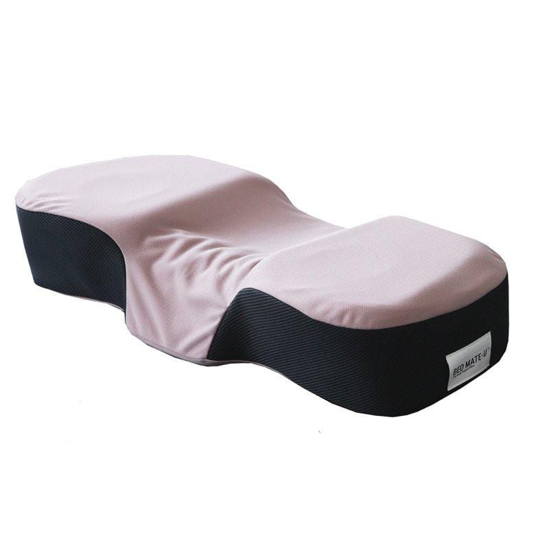 完美頸椎健康記憶枕組 - 粉紅+天空藍