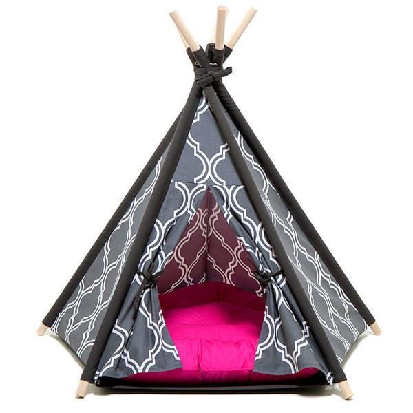 毛寶貝的新窩：迷你印地安帳篷Small Tepee Tent - 灰(小)