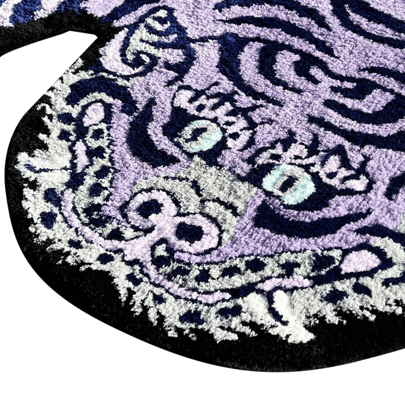 老虎地毯 淡紫色 (S)