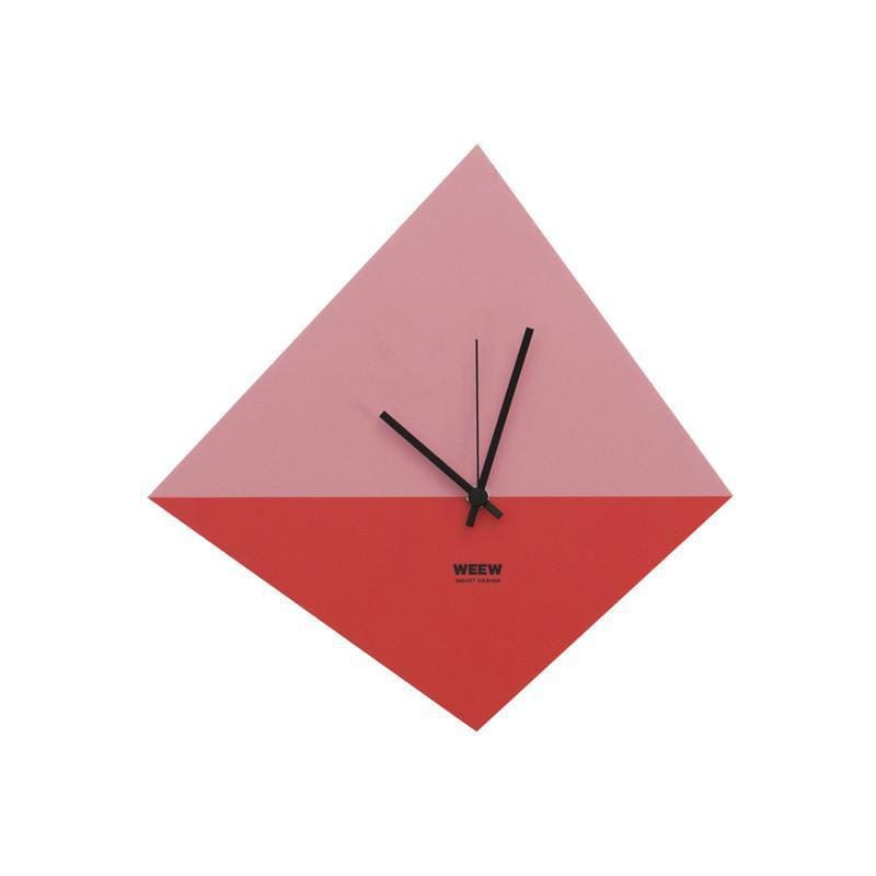 Timeshape壁鐘 - 粉紅色