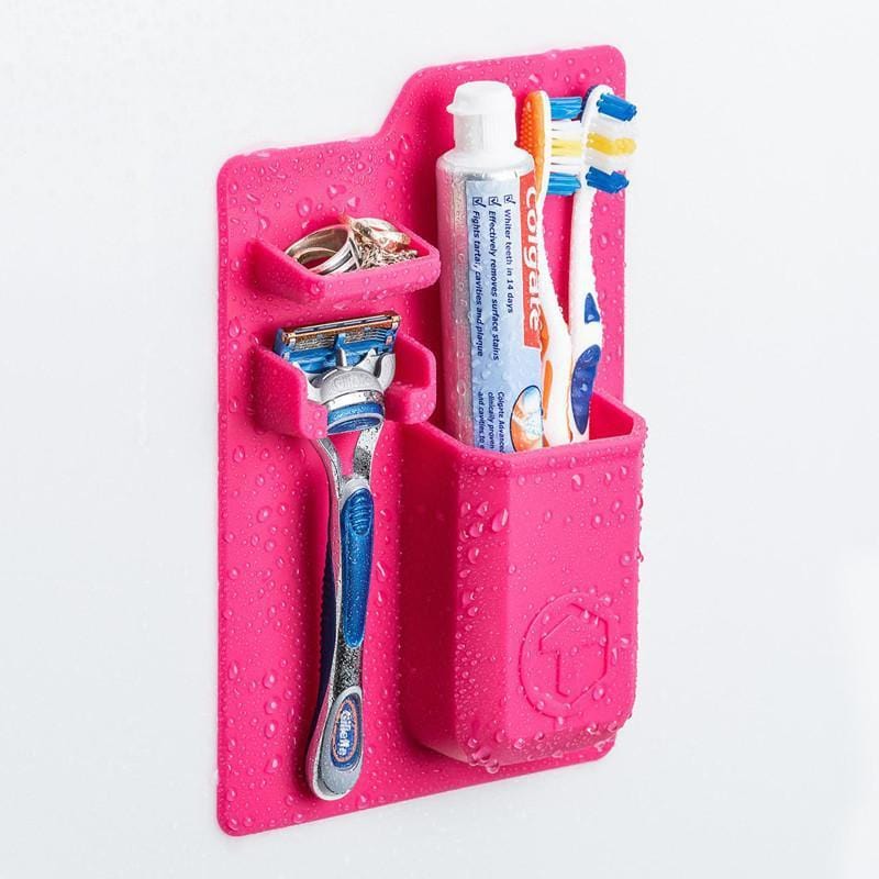 Mighty Toothbrush Holder 移動式牙刷收納格 - 桃喜粉