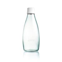 極輕、無毒、耐熱隨身玻璃水瓶(800ml) - 雪白Frosted White