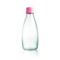 極輕、無毒、耐熱隨身玻璃水瓶(800ml) - 桃粉Pink
