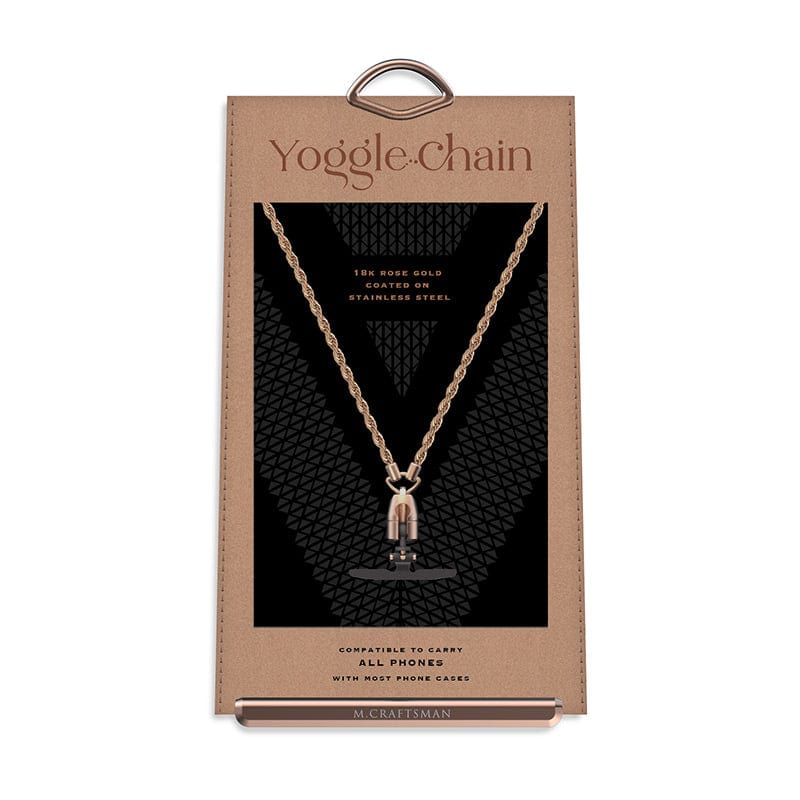 Yoggle chain 金屬手機鏈 18k玫瑰金
