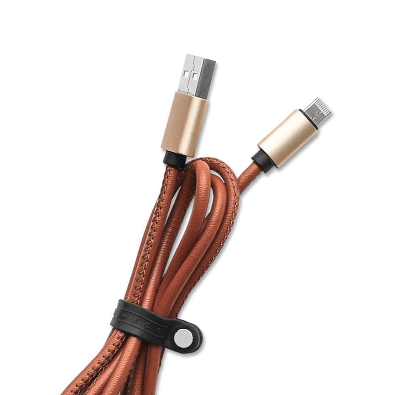 The One Cable 通用充電線 (皮革款) - 棕