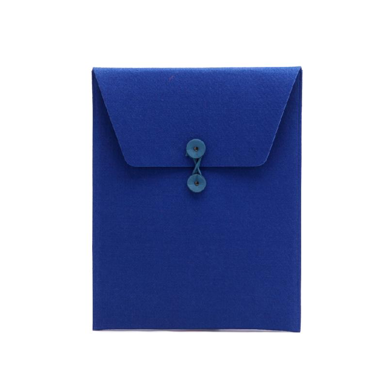 高質感簡約信封式13''文件夾/收納袋 -寶藍