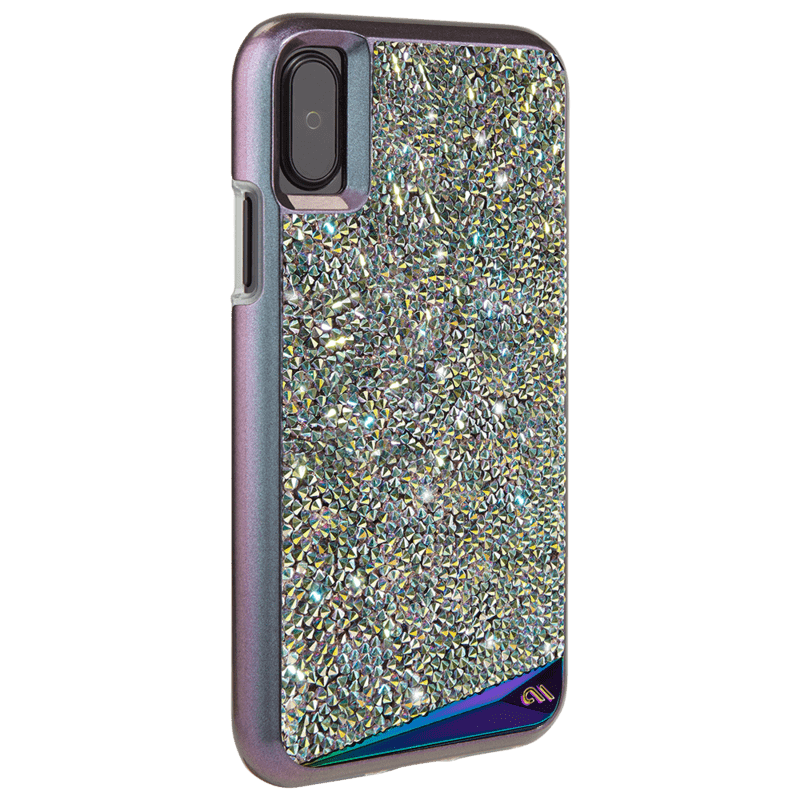 Brilliance 系列 iPhone X (5.8") 水鑽時尚保護殼 - 彩虹