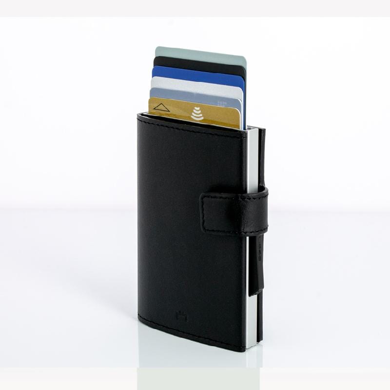 Cascade Wallet SNAP RFID 安全防盜環扣真皮三摺錢包－11色任選