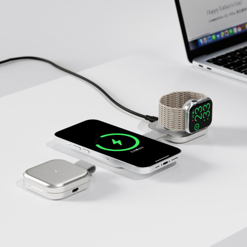 2in1 磁吸無線充電器