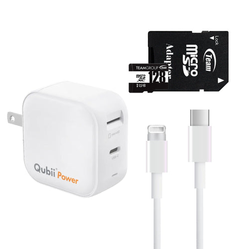 Qubii Power 超能備份 128GB Type-C to Lightning全配組