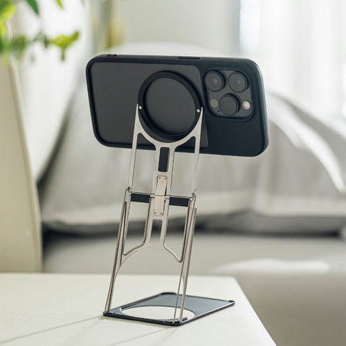 秒捷架Ｓ｜史上最輕、最薄、最堅固的「磁吸式折疊手機支架」共四色