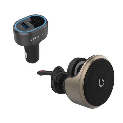 【獨家組合】Omnia X MagSafe 車用無線充電器＋85W 車充頭+充電線