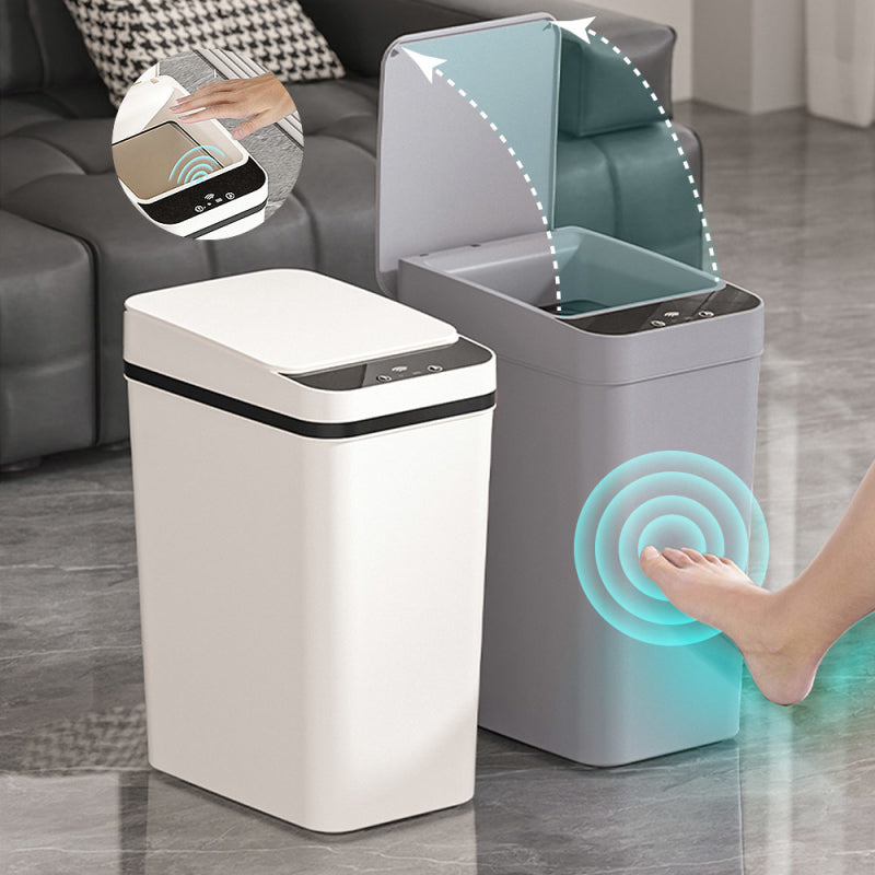 自動感應式開蓋垃圾桶12公升電池款 兩色可選 024529
