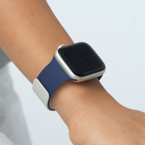 Apple Watch 42/46mm 磁吸防水矽膠錶帶 繽紛配色 一秒吸附