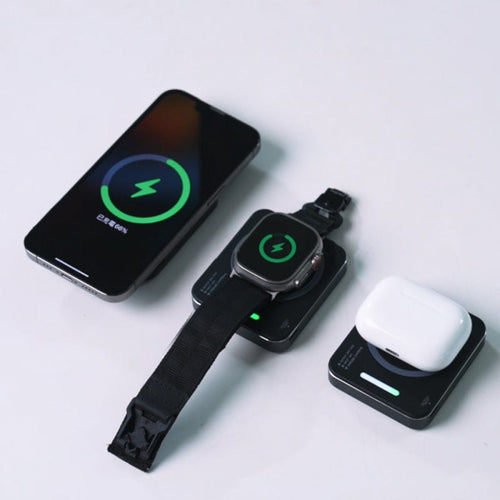 小魔方三合一磁吸行動電源5000mAh