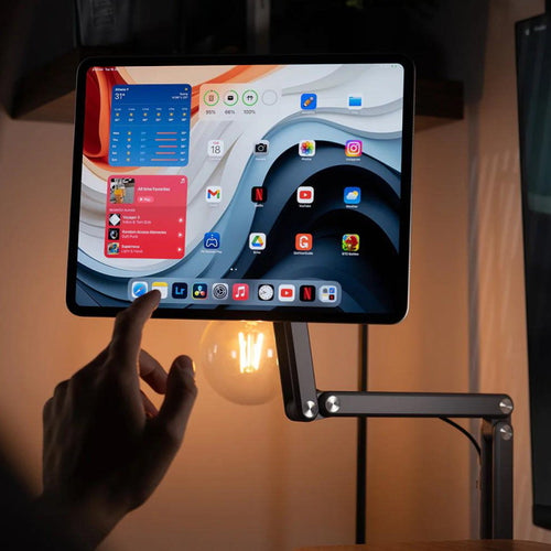 Apple iPad專用 自由角度鋁合金磁吸懸臂支架(支援Smart Connector聰穎接點)