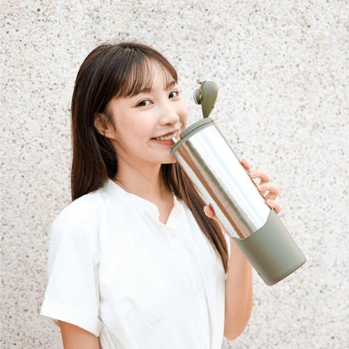 鈦好禮【獨家再贈細吸管＆手提袋】純鈦鯨魚杯2代1000ml 獨家組_粗+細吸管組合+手提袋