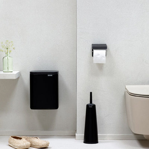 BO WASTE BIN 可壁掛掀蓋式垃圾桶 7L-尊爵黑