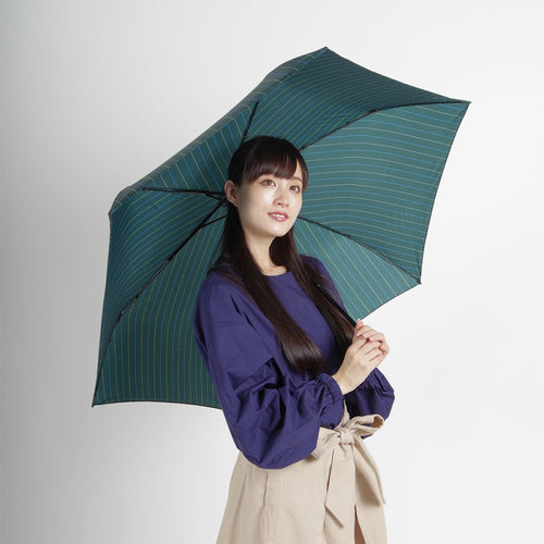 60公分輕量傘(直條紋墨綠)-NO.5110-2