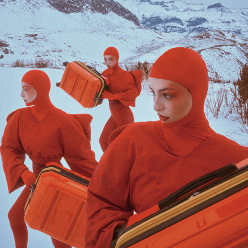 REMPART-19吋旅行箱-軍綠色/煤灰色/橘色