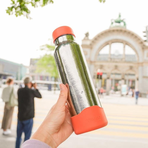 【贈擦拭布&備品】經典袋鼠純鈦保溫瓶 700ml (贈粗吸管．吸管套．毛多多杯刷) 多色可選