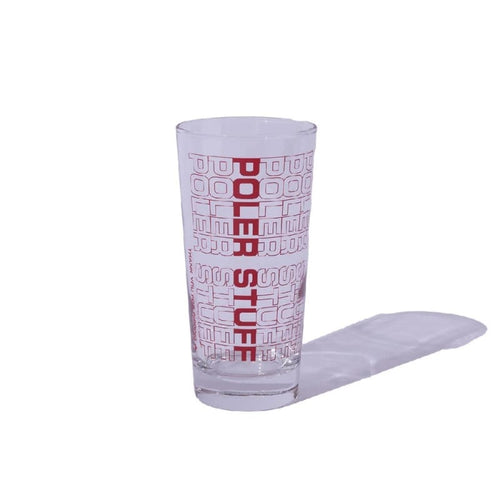日本限定-14 OZ 玻璃水杯/POLER Logo/ 透明杯414ml