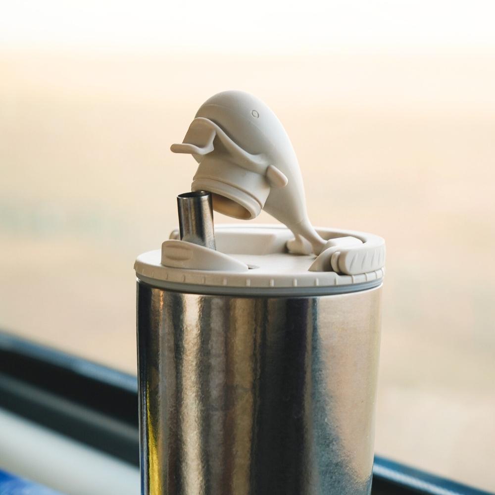 鈦好禮【獨家再贈細吸管＆手提袋】純鈦鯨魚杯2代800ml 獨家組_粗+細吸管組合+手提袋| TiKOBO鈦工坊| citiesocial |