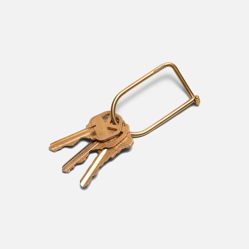 Wilson極簡金屬鑰匙圈 - 黃銅款 / 不鏽鋼款