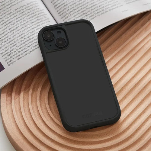 MagSafe 感應式卡槽防摔保護殼(黑/白/粉)｜iPhone 15 6.1 吋