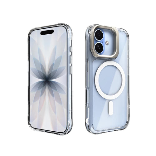 【現貨搶購中】【內贈鏡頭貼】LINKASE AIR iPhone 17全系列 軍規防摔大猩猩玻璃支架保護殼(附全包覆鏡頭貼)_裸感全透明