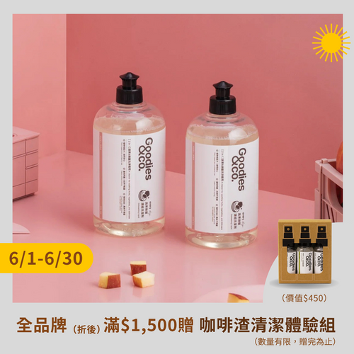 蔬果碗盤濃縮洗碗精（附壓頭）【 2入 】