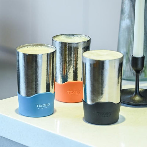 純鈦雙層真空 蛋形杯 480ml (2入鈦優惠) / 咖啡杯 飲料杯 環保杯 隔熱杯 辦公室杯 水杯