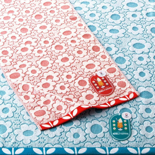 日本今治認證鮮彩花樣浴巾 單入