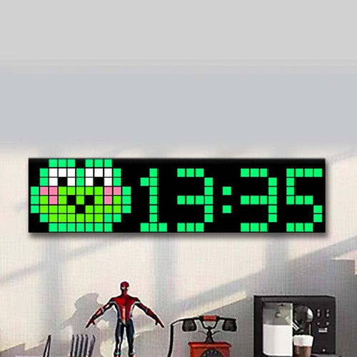 iDotMatrix像素精靈 LED像素螢幕看板-1加3片中型拼接款(16x16/8x32)