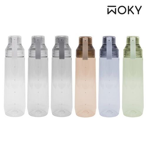 WOKY 沃廚 Ecozen透明水瓶800ml-附彈跳吸管
