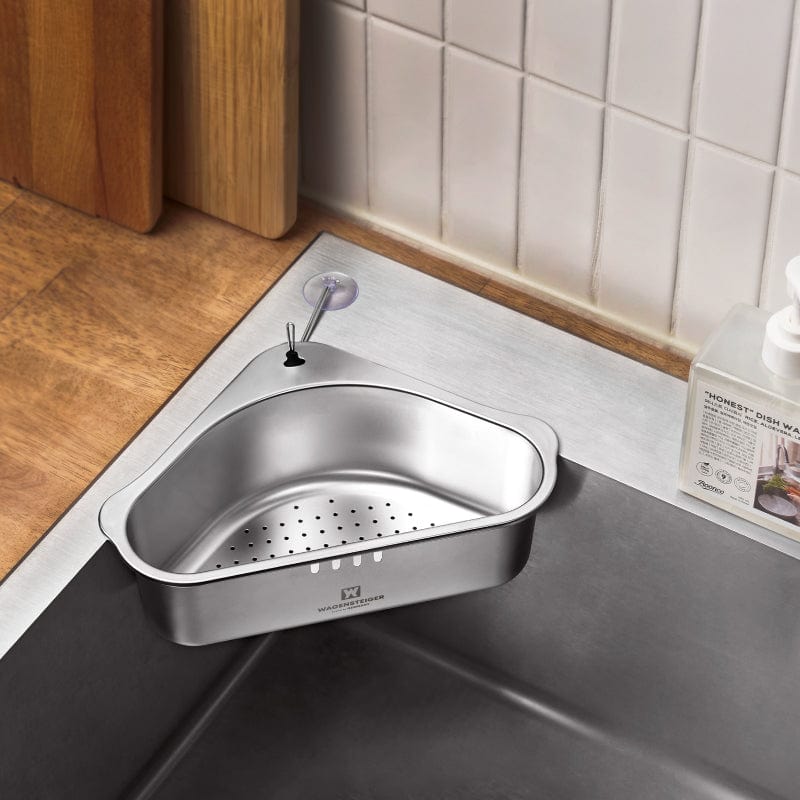 SUS304不鏽鋼多功能水槽角落瀝水架