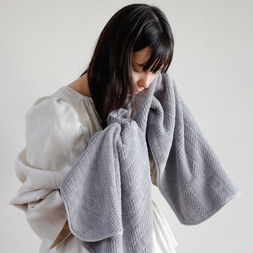 carari tricot編織紋系列 超細纖維擦頭巾(三色可選)