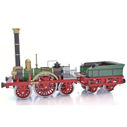 老鷹號蒸汽火車頭 Adler 與專屬顏料組 - 奧克爾木質精品模型套組 | 難易度 : 中