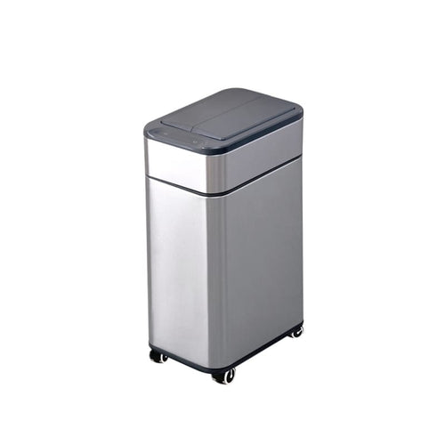 隨行太空艙-不鏽鋼雙開蓋感應垃圾桶20L  ELPH9811U-O