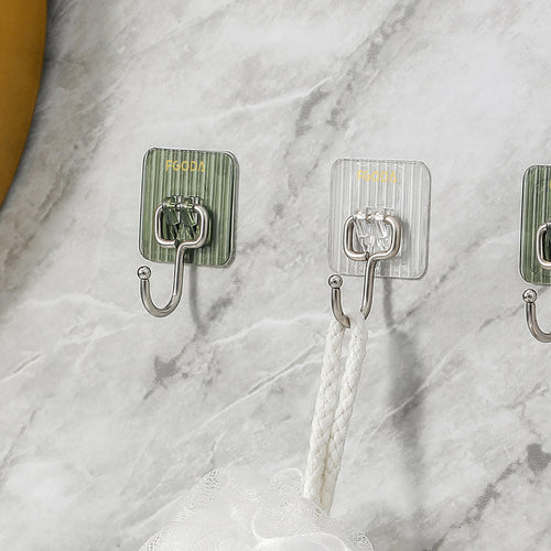 無痕免鑽釘掛鉤(4入裝)x3包-多色可選