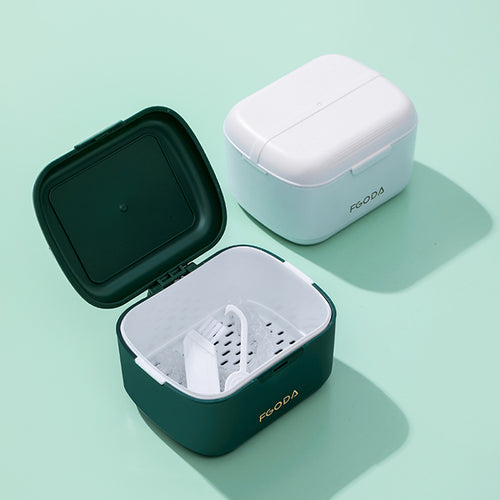 雙層多功能牙套清潔收納盒-多色可選