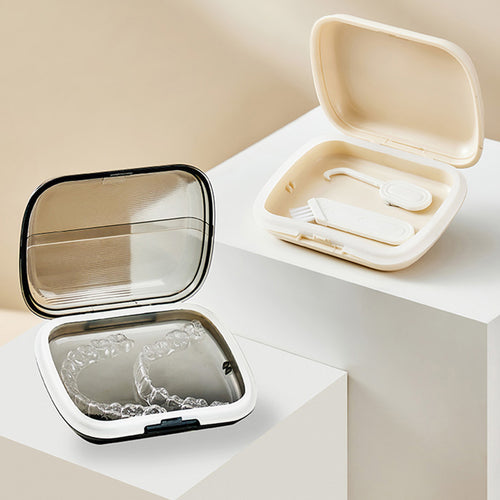 便攜式隱形牙套收納盒/矯正器盒-多色可選